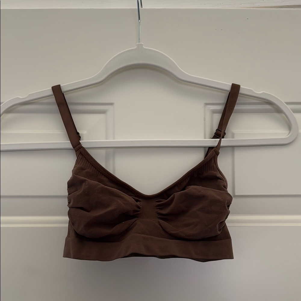 SKIMS Brown Bra